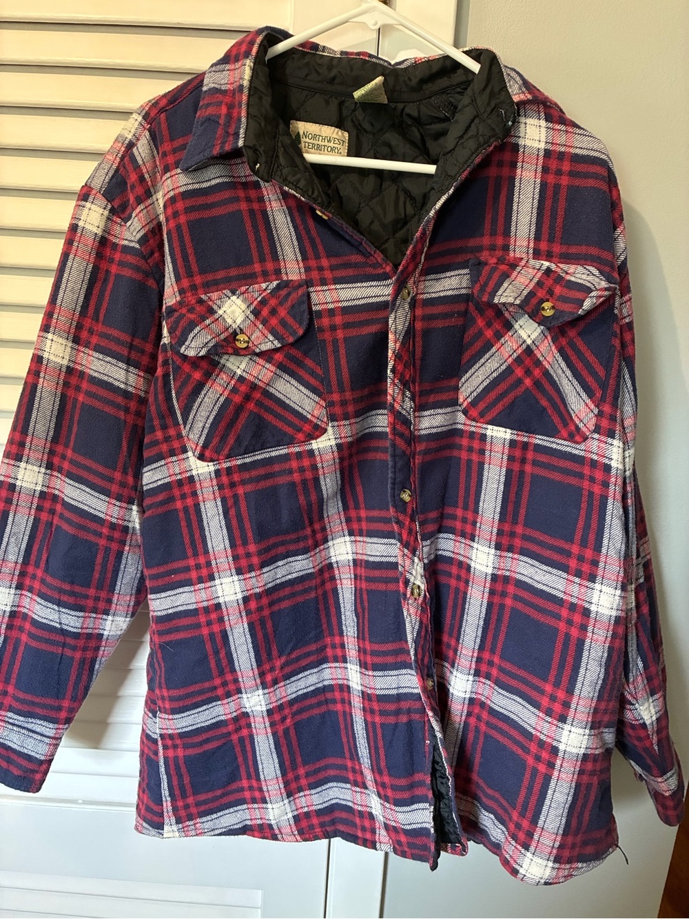 90s Vintage Northwest Territory Plaid Quilted Jacket Shirt